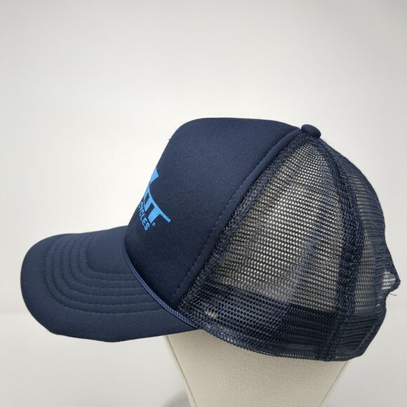 Pivot Cycles Snapback Rope Trucker Hat Blue One Size Mesh Back HG - Picture 3 of 8